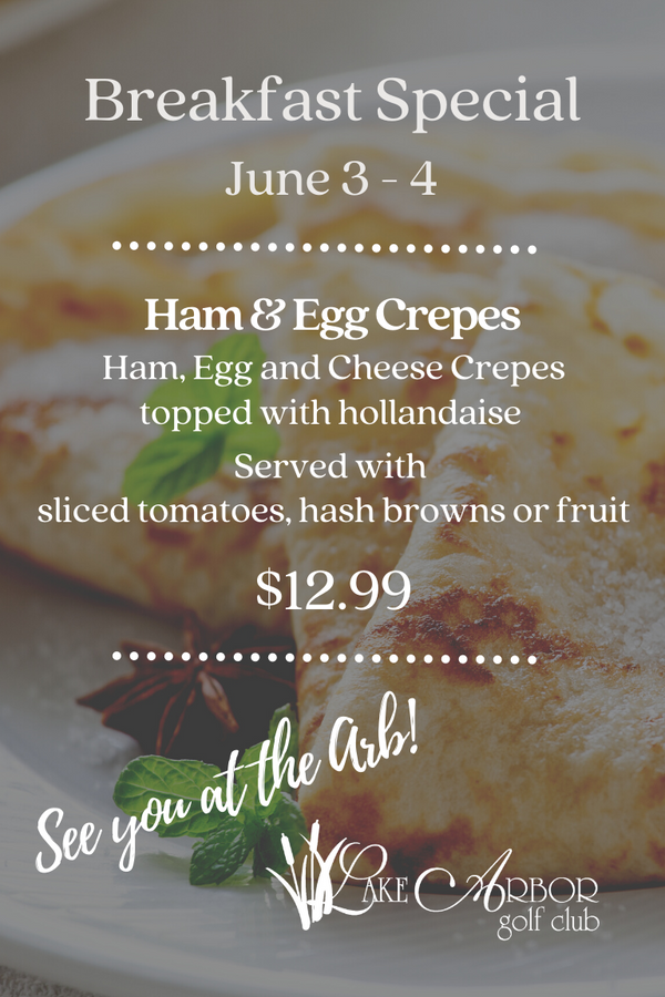 Ham, Egg, and Cheese Crepe