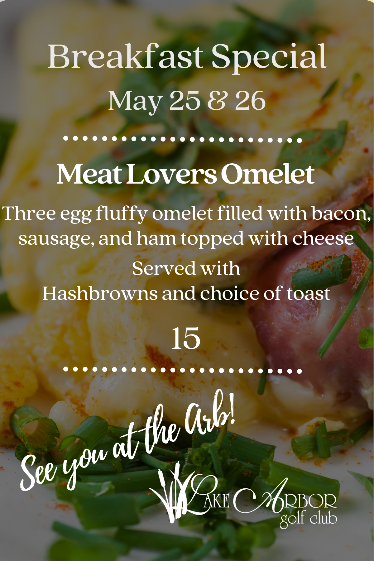 Meat lovers omelet 4